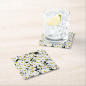 Daisies Rechteckiger Pappuntersetzer (Vor Ort)