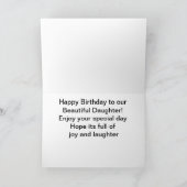 Daisies Reflected - Happy Birthday Daughter Karte (Innenseite)