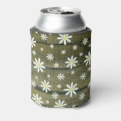 Daisies Rustic Barn Board Daisy Blume Dosenkühler (Kanne Rückseite)