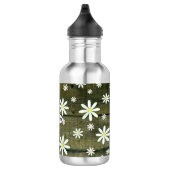Daisies Rustic Barn Board Daisy Blume Edelstahlflasche (Rechts)