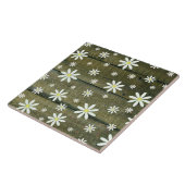 Daisies Rustic Barn Board Daisy Blume Fliese (Seite)