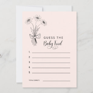 Daisies Schmacht Baby Shower Errate das Babynahrun Einladung