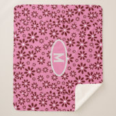 Daisies Simple Stylish Modern Sherpadecke (Vorderseite)