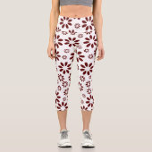 Daisies Simple Stylish Women's Capri Leggings (Vorderseite)