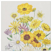 Daisies Stoff (Nahaufnahme)