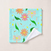 Daisies T - Shirt Badhandtuch Set (Waschlappen)