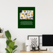 Daisies und ein Poster (Heimbüro)