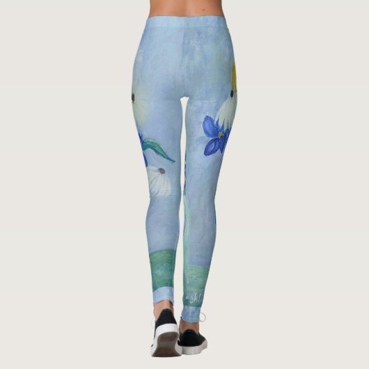 Daisies und Iris Leggings (Rückseite)