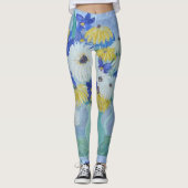 Daisies und Iris Leggings (Vorderseite)