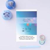 Daisies Wedding Candy Bar Wrapper Flyer (Einzeln)