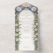 Daisies Wedding Perforated UAWG All In One Einladung (Innen Boden)