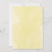 Daisies White Yellow Floral Foto Typografie Save The Date (Rückseite)