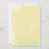 Daisies White Yellow Floral Script Wedding Einladung (Rückseite)