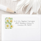 Daisies White Yellow Floral Typografy Address Labr (Insitu)