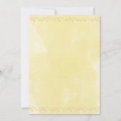 Daisies White Yellow Floral Typografy Rett Save The Date (Rückseite)