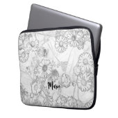 Daisies Wiesenlichtmuster Laptopschutzhülle (Vorderseite Links)