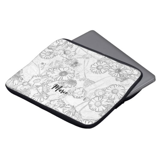 Daisies Wiesenlichtmuster Laptopschutzhülle (Vorne Oben)