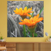 Daisies Wrapped Canvas Leinwanddruck (Insitu (Wohnzimmer))