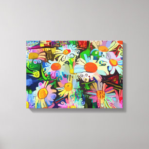Daisies- Zazzle_Growshop. Leinwanddruck