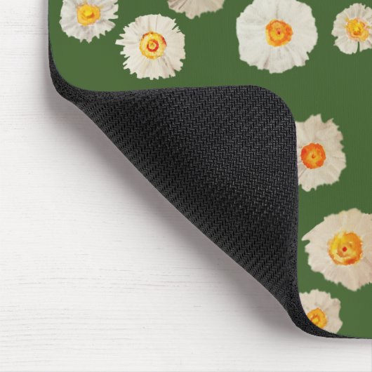 Daisies Zeichnend Mousepad, Daisy-Muster Mousepad (Ecke)
