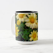 Daisies Zweifarbige Tasse (Vorderseite Links)