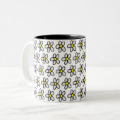 Daisies Zweifarbige Tasse (Vorderseite Links)
