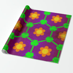 Daisis and Clovers Geschenkpapier