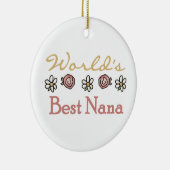 Daisis and Rose Best Nana Geschenke Keramik Ornament (Rechts)