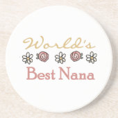 Daisis and Rose Best Nana Geschenke Sandstein Untersetzer (Vorne)