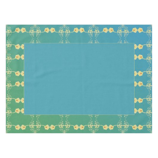 Daisis & Blue Tablecloth Tischdecke (Vorderseite (Horizontal))