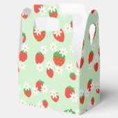 Daisis Blume Floral Erdbeere Muster Xmas Geschenkschachtel (Geöffnet)