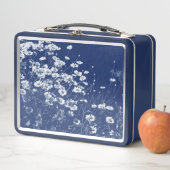 Daisis - Cyanotypwirkung Metall Brotdose (Beispiel)