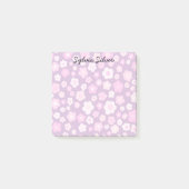 Daisis Muster CUSTOM Chic Monogram Personalisiert Post-it Klebezettel (Vorderseite)