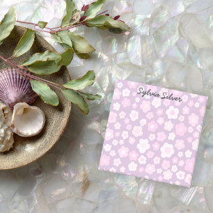 Daisis Muster CUSTOM Chic Monogram Personalisiert Post-it Klebezettel