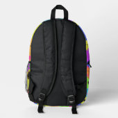 Daisis oder Marigolds farbenfrohe psychedelische M Bedruckter Rucksack (Rückseite)