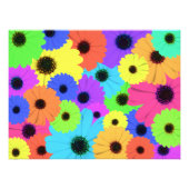 Daisis oder Marigolds farbenfrohe psychedelische M Fotodruck (Vorne)