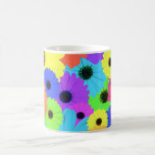 Daisis oder Marigolds farbenfrohe psychedelische M Kaffeetasse (Mittel)