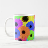 Daisis oder Marigolds farbenfrohe psychedelische M Kaffeetasse (Links)