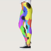 Daisis oder Marigolds farbenfrohe psychedelische M Leggings (Links)