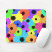 Daisis oder Marigolds farbenfrohe psychedelische M Mousepad (Mit Mouse)