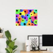 Daisis oder Marigolds farbenfrohe psychedelische M Poster (Heimbüro)