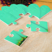 Daisis oder Marigolds farbenfrohe psychedelische M Puzzle (Seite)