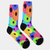 Daisis oder Marigolds farbenfrohe psychedelische M Socken (Rechts)