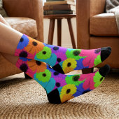 Daisis oder Marigolds farbenfrohe psychedelische M Socken