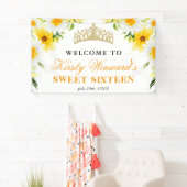 Daisis und Blume begrüßen 16 . Geburtstag Banner (Insitu)