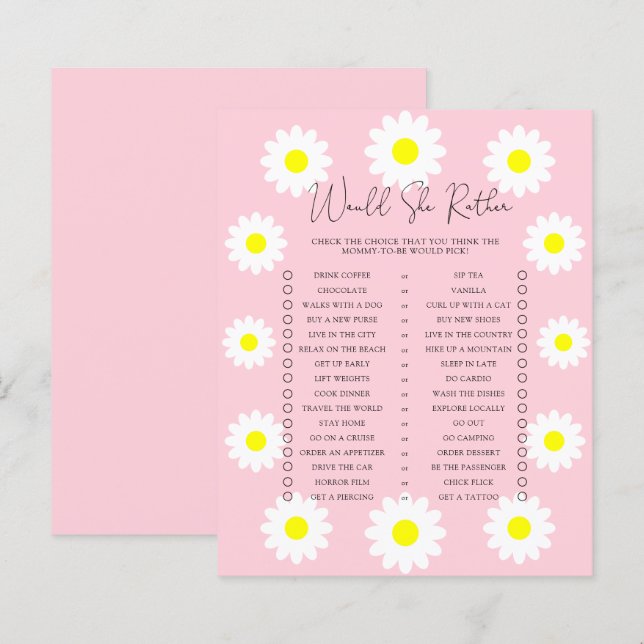 Daisis - Würde sie lieber Babydusche spielen (Vorne/Hinten)