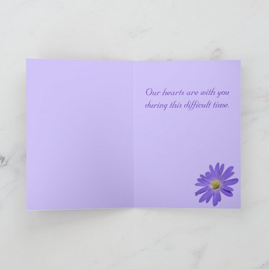 Daisisies Card Blue Flowers Grußkarte Leere Karte (Innenseite)