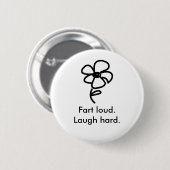 daisy02, Furz loud. Lachen hart Button (Vorne & Hinten)