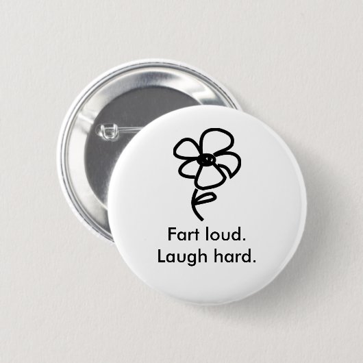 daisy02, Furz loud. Lachen hart Button (Vorne & Hinten)