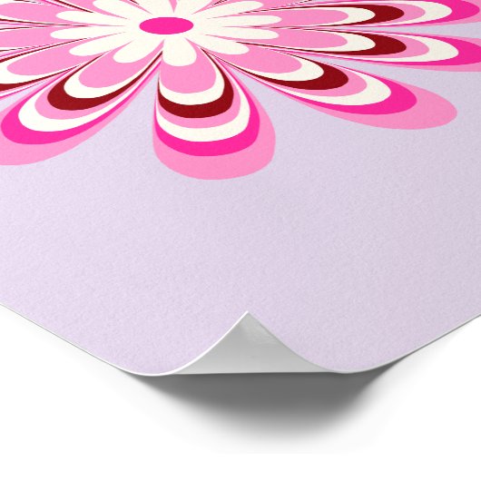 Daisy 03 Lavender Poster (Ecke)